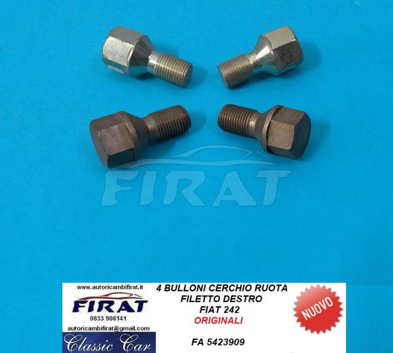 BULLONI CERCHIO RUOTA FIAT 242 DX (5423909)